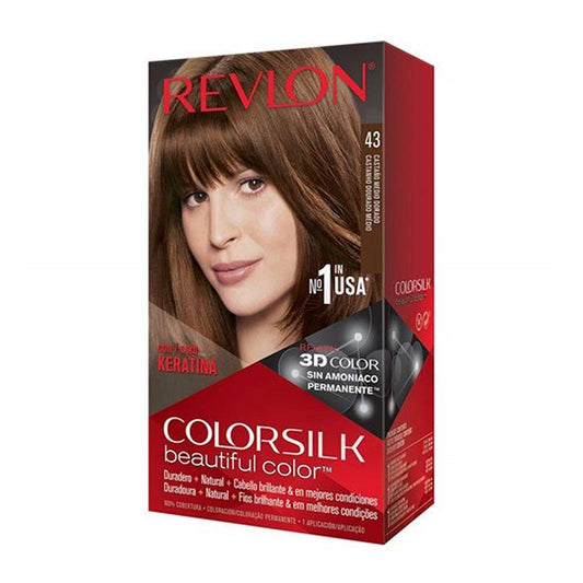 Revlon Color Silk 43 Medium Golden Brown (Imported) - Lahore Basket