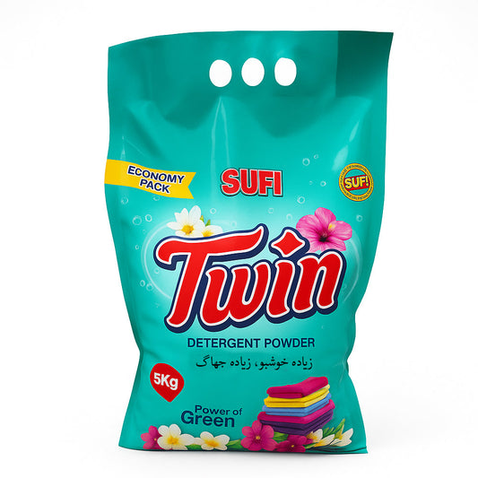 Sufi Twin Detergent Powder 5kg Economy Pack