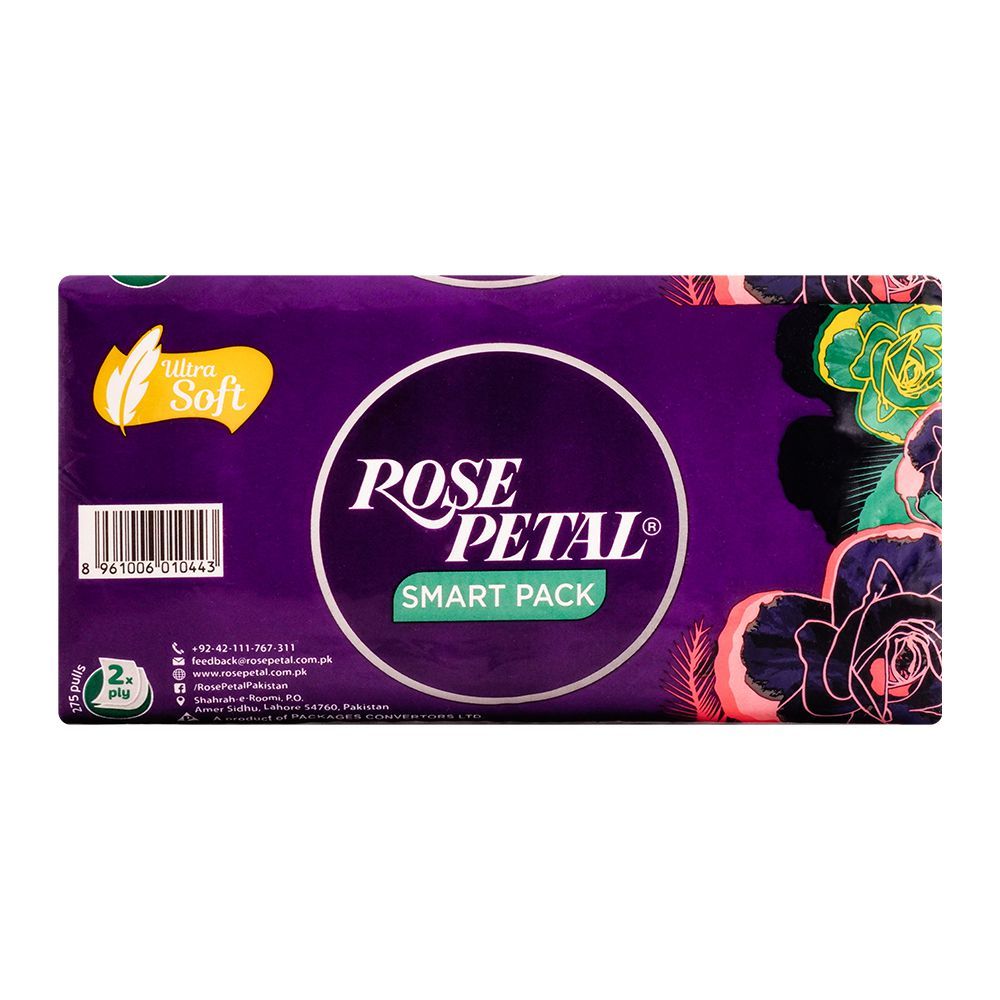 Rose Petal Ultra Soft Tissues Smart Pack 550 - Pack - Lahore Basket