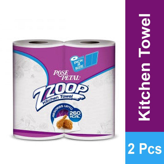Rose Petal Zzoop Kitchen Towel Absorbs UPTO 260 KCAL - Lahore Basket