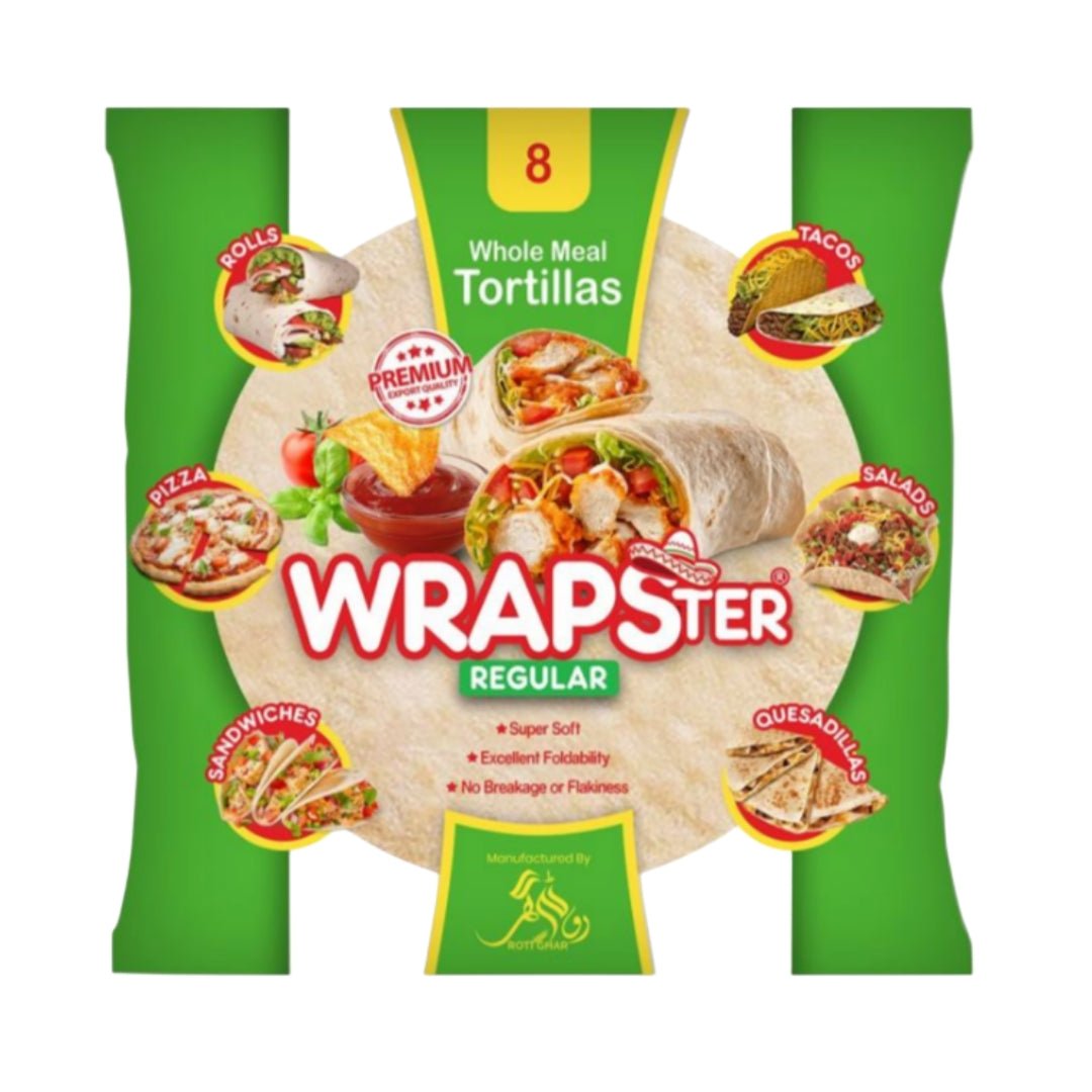 Roti Ghar Tortillas Wrapster Whole Meal 8Pcs - Lahore Basket