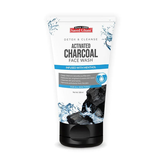 Saeed Ghani Activated Charcoal Face Wash 100 ml - Lahore Basket