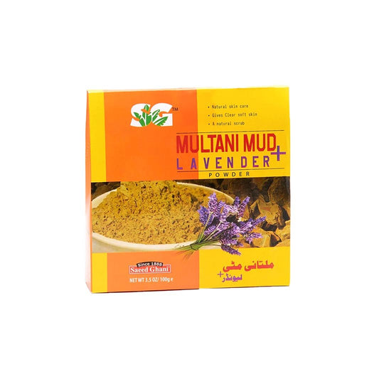 Saeed Ghani Multani Mud Powder Lavender 100 gm - Lahore Basket