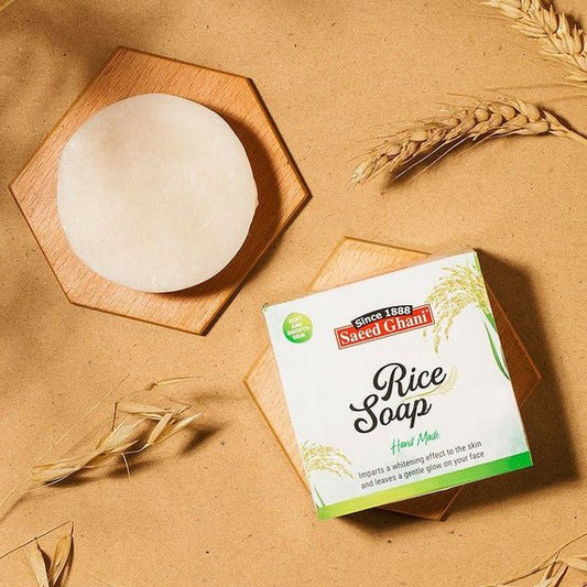 Saeed Ghani Rice Handmade Soap 100 gm - Lahore Basket