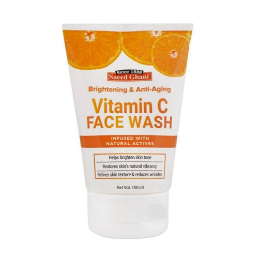 Saeed Ghani Vitamin C Brightening & Anti Aging Face Wash 100 ml - Lahore Basket