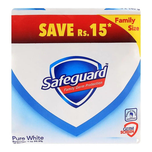 Safeguard Pure White Trio Pack 3x125 gm - Lahore Basket