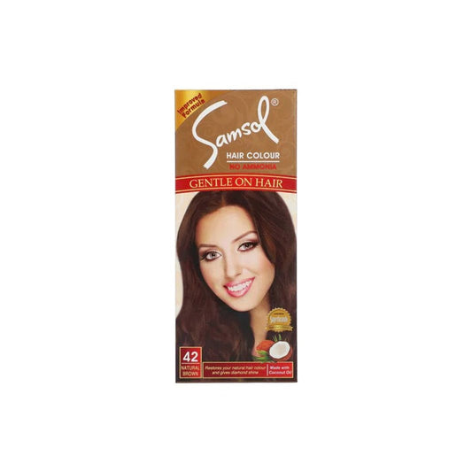 Samsol Hair Color No Ammonia 42 Natural Brown - Lahore Basket
