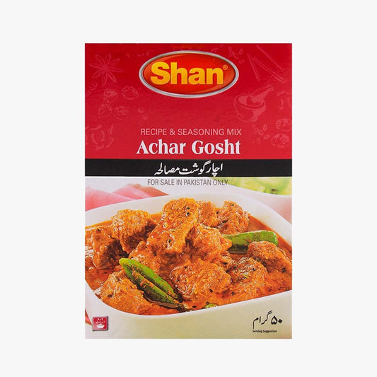 Shan Achar Gosht Recipe Masala 50 gm - Lahore Basket