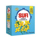 Sufi Canola Cooking Oil 1 x 5 Ltr Carton - Lahore Basket