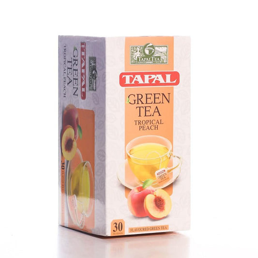 Tapal Tropical Peach Green Tea Bag 30 Teabags - Lahore Basket
