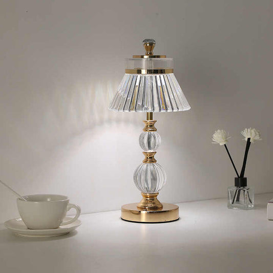 Touch Ctrl Dimmable LED Metal Crystal Art Tablet Lamb 1 Pcs - Lahore Basket