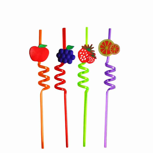Twist Drink Straw 4 Pcs - Lahore Basket