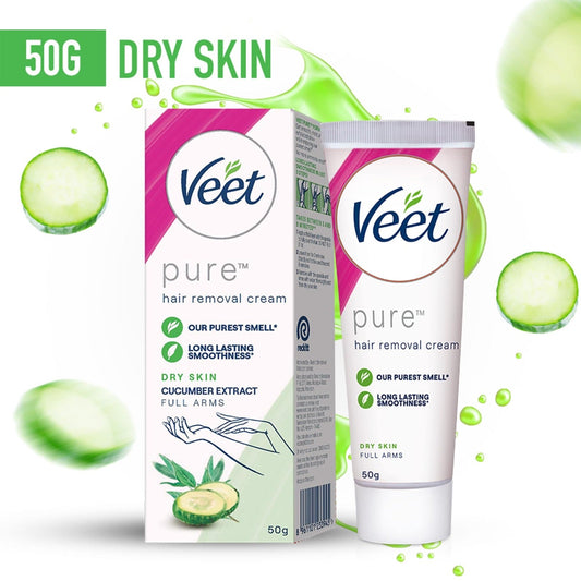 Veet Pure Hair Removal Cream Dry Skin 50 gm - Lahore Basket