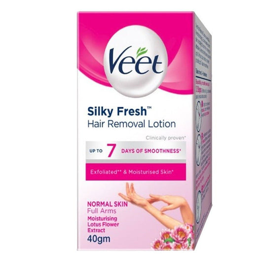 Veet Silk & Fresh Hair Removal Lotion Jar Normal Skin 40 gm - Lahore Basket