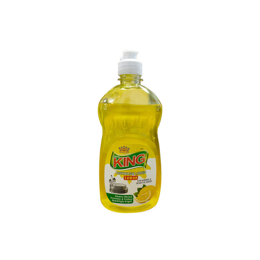 King Dishwash Liquid Lemon For Normal & Sensitive Hand 475 ml