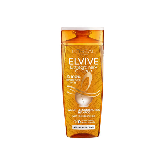 L'Oreal Elvive Weightless Nourishing Shampoo With Fine Coconut Oil 400 ml (Imported)
