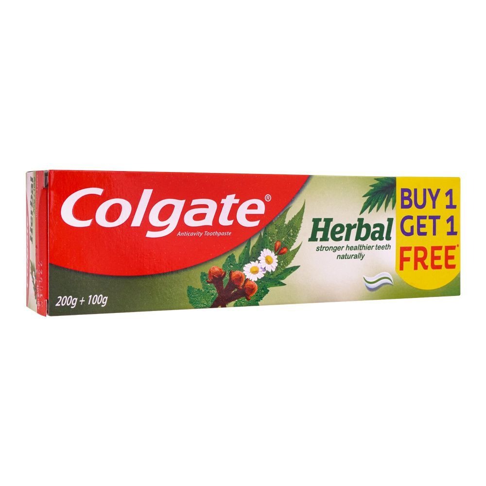 Colgate Herbal Tooth Paste, Buy 1 Get 1 Free, 200g + 100g