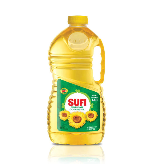 Sufi Sunflower Cooking Oil Bottle 3 Ltr