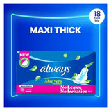 Always With Aloe Vera Freshness Maxi Thick Extra Long  18 Pads