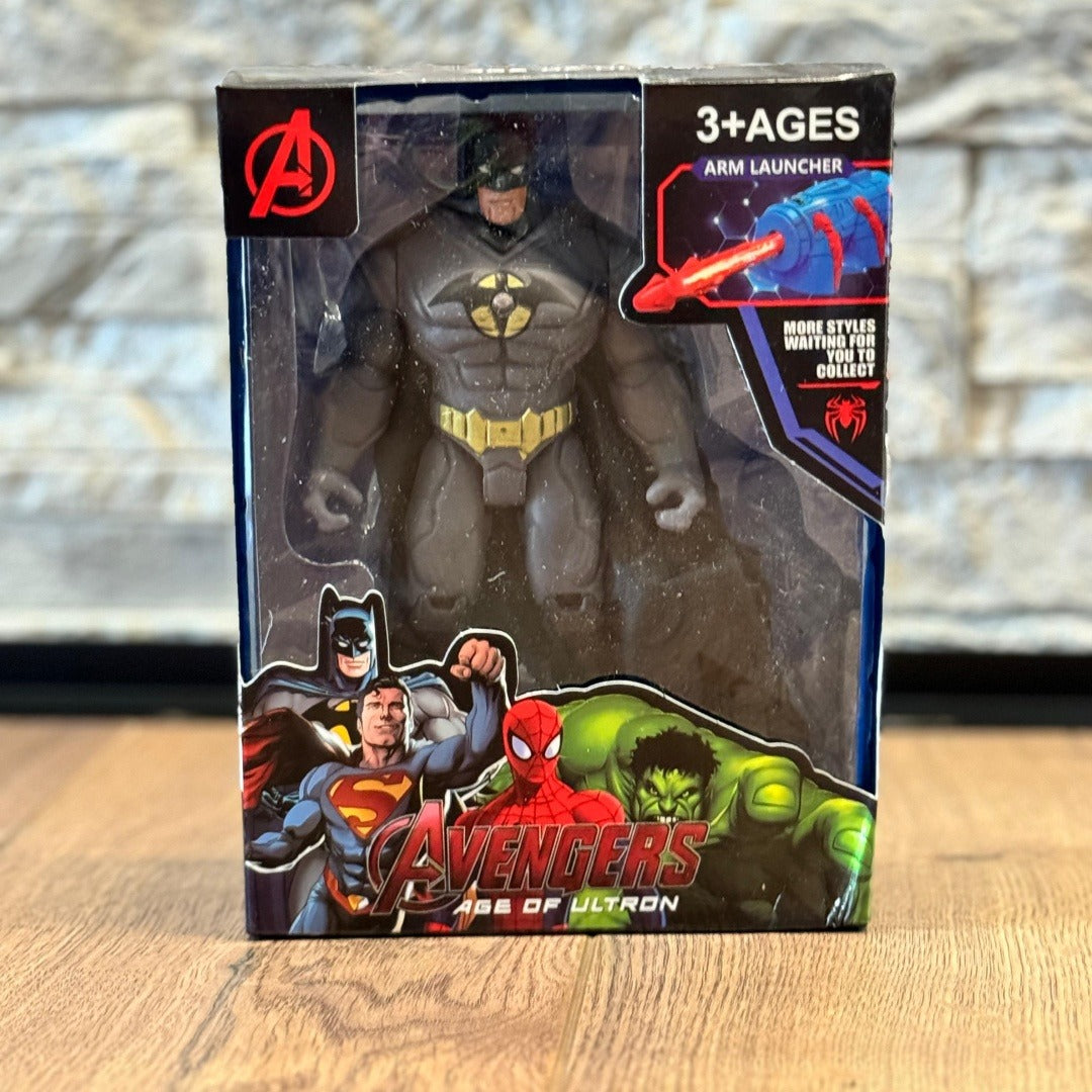 Bat man SuperHero Toy figurine with Arm Launcher and bullet
