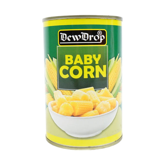 DEW DROP YOUNG BABY CORN TIN 350 GM