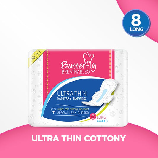 Butterfly Breathables Ultra Thin Sanitary Napkins Long