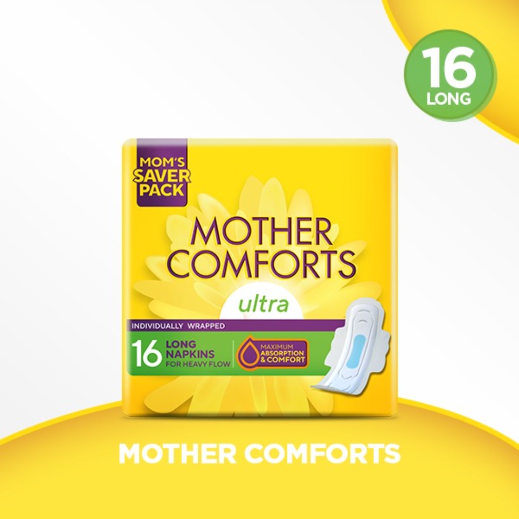 Butterfly Mother Comforts Ultra Sanitary Napkins Long 16 Pads