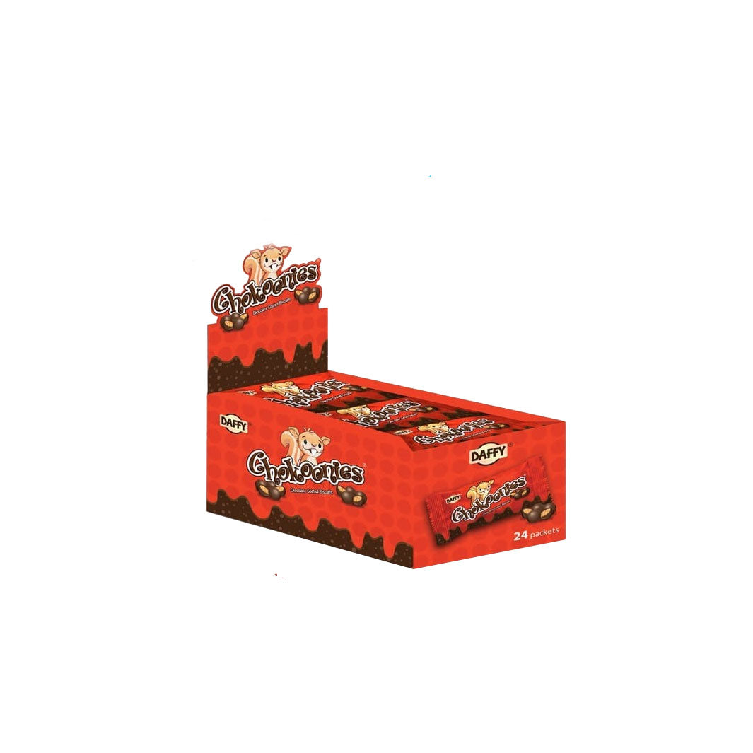 Daffy Chokoonies Chocolate Coated Biscuits Box