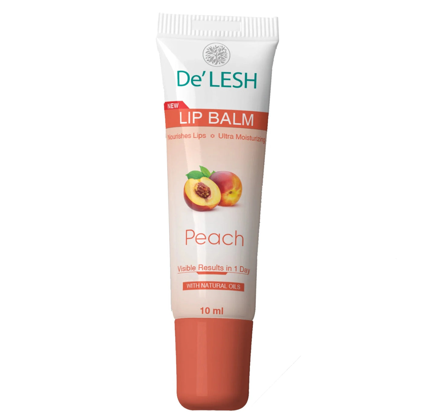 DeLesh Lip Balm Peach with Natural Oil's 10 ml