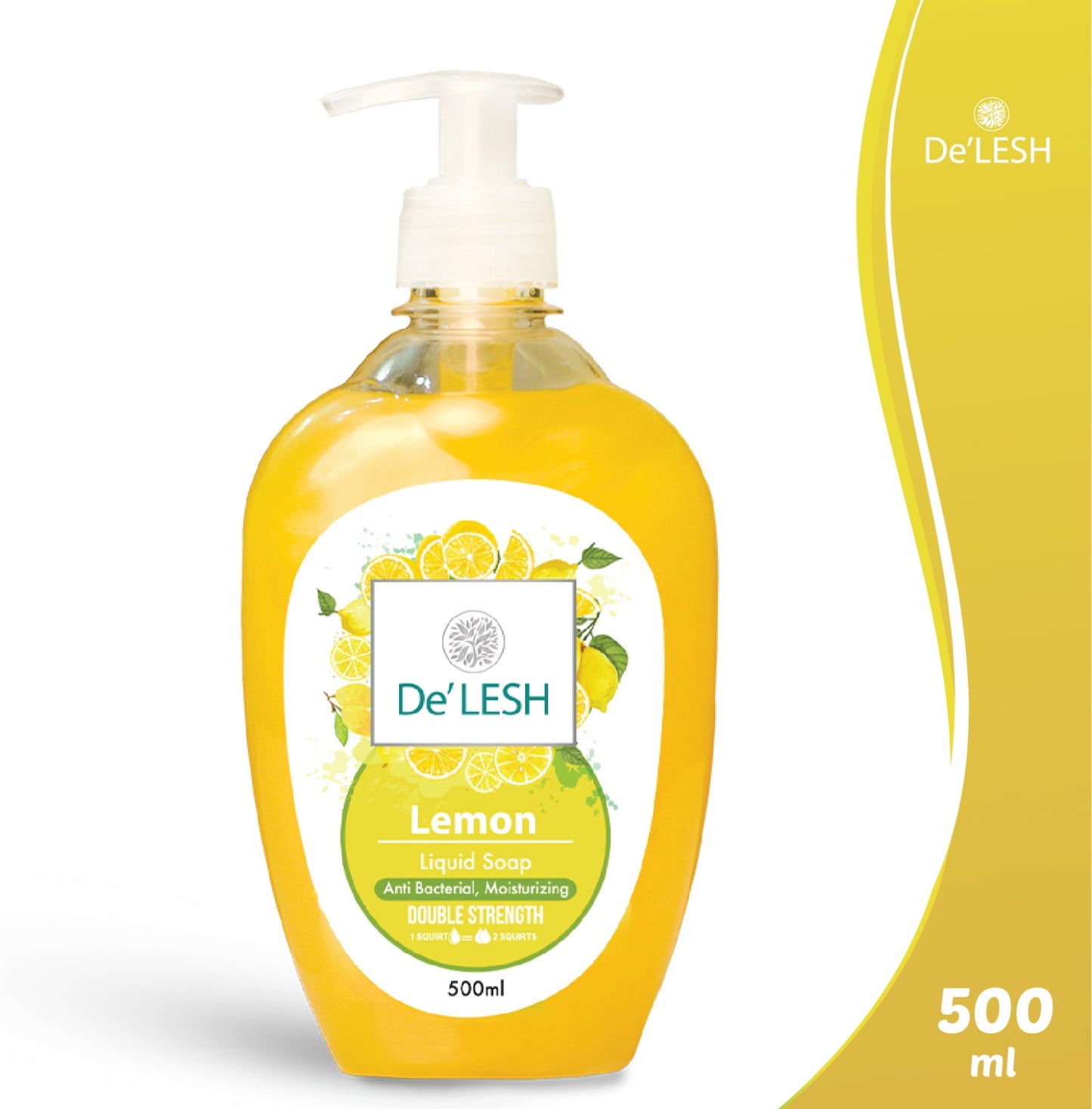 De'lesh Lemon Liquid Soap Double Strength 500 ml