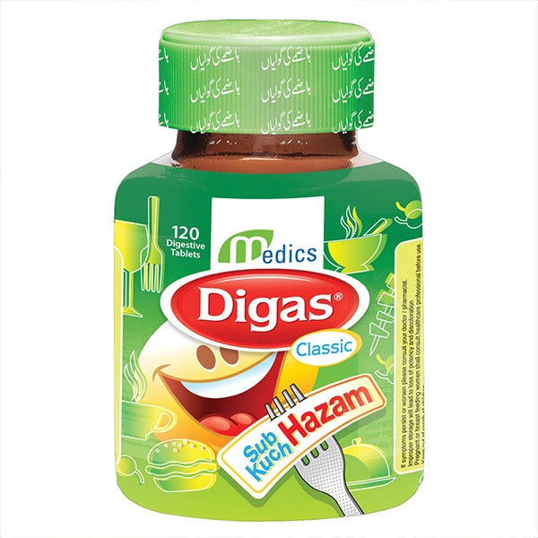 Digas Classic 120 Digestive Tablets