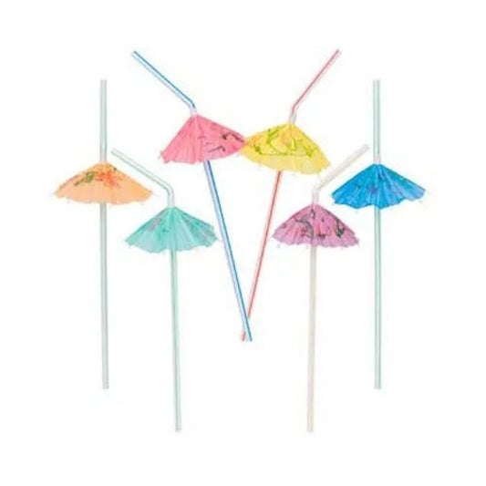 Disposable Umbrella Straws 10 Pcs