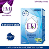 EU Safe & Smooth Sensitive Skin Hair Removal Lotion 100 gm