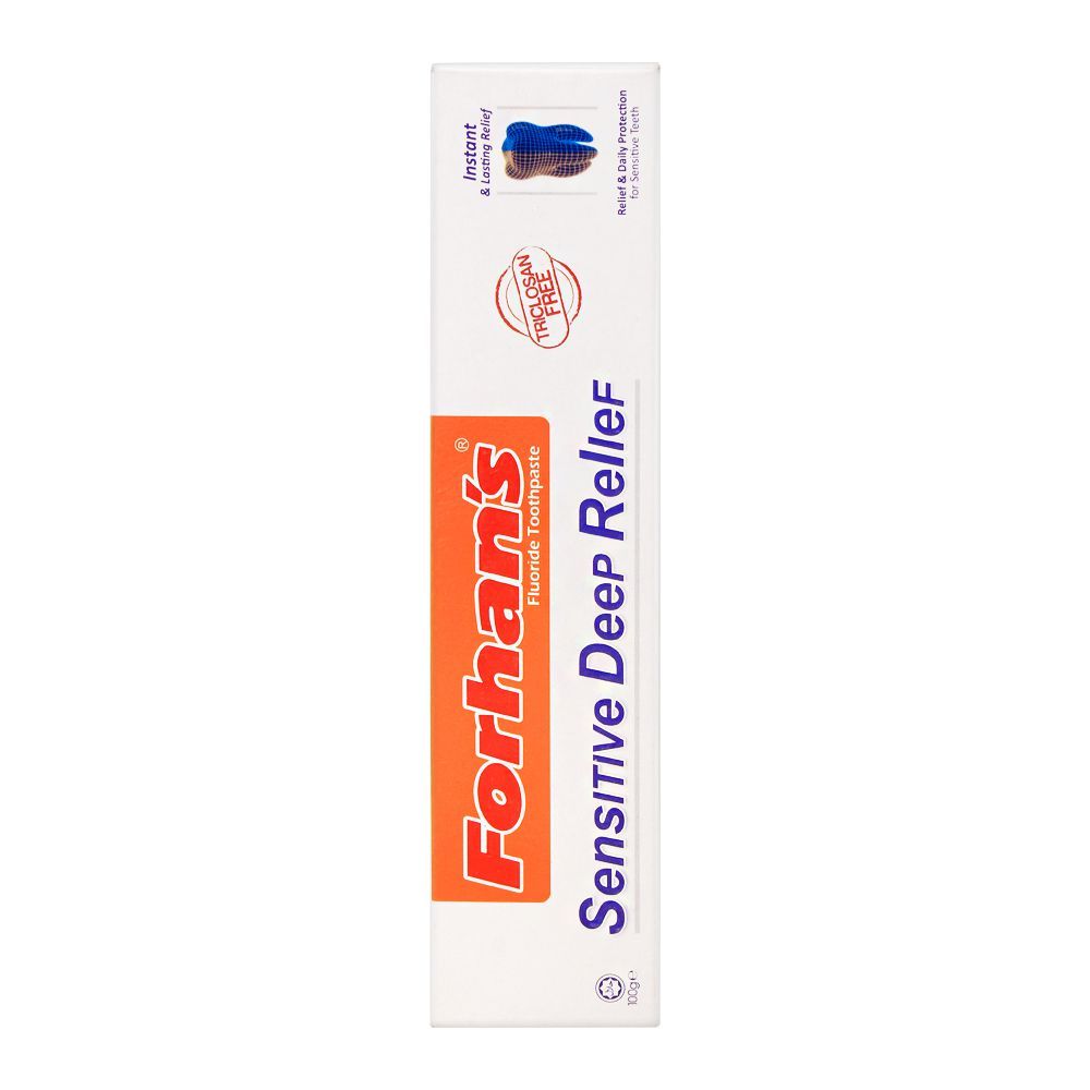 Forhan's Sensitive Deep Relief Flouride Tooth Paste 100 gm