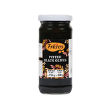 Fresco Pitted Black Olives 220 gm