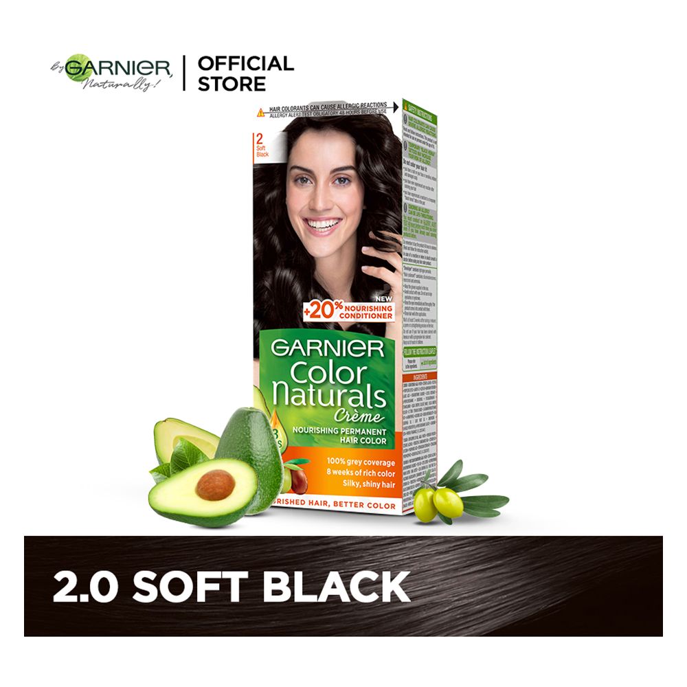 Garnier Color Naturals Permanent 2 Soft Black Hair Color