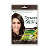 Garnier Color Naturals Permanent Hair Color 3.0 Darkest Brown Sachet