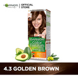 Garnier Color Naturals Permanent Hair Color 4.3 Natural Golden Brown