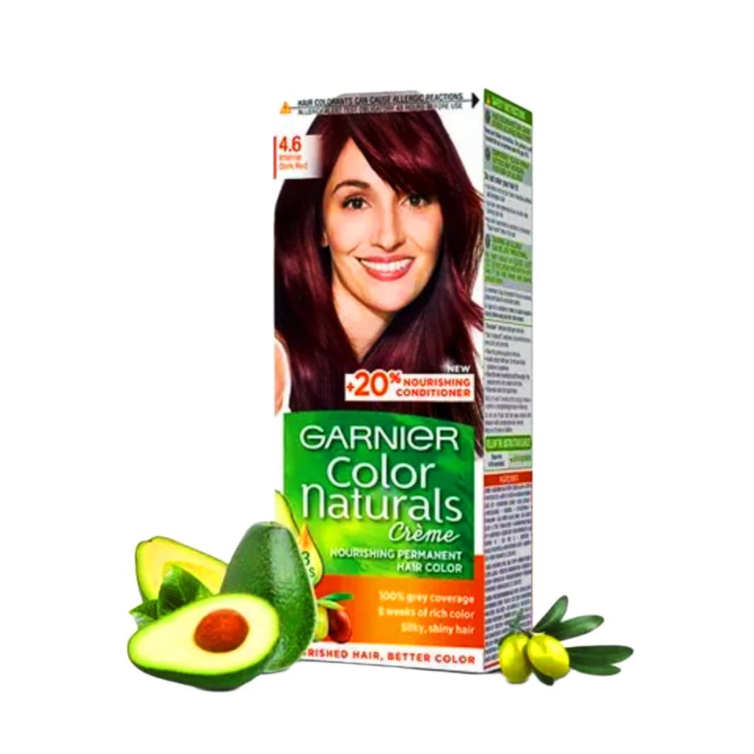 Garnier Color Naturals Permanent Hair Color 4.6 Intense Dark Red