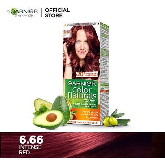 Garnier Color Naturals Permanent Hair Color 6.66 Intense Red