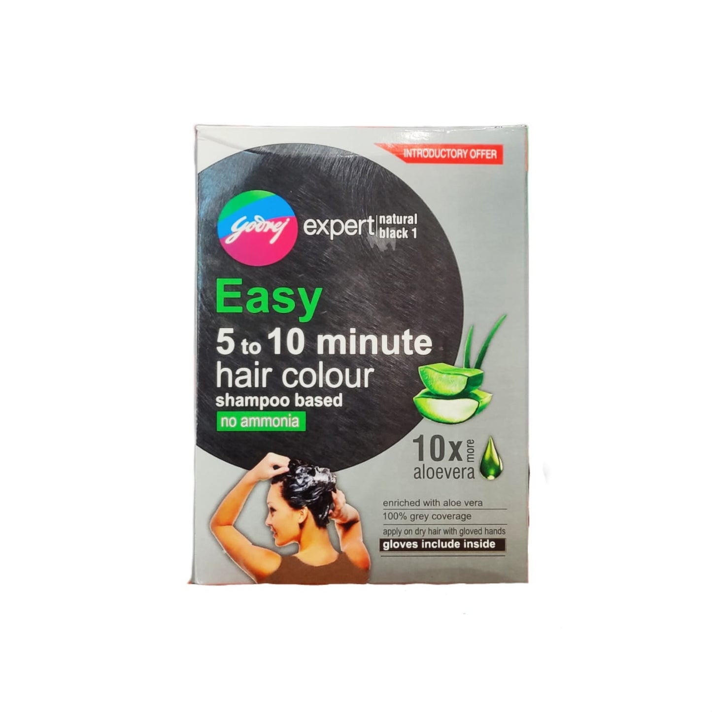 Godrej Expert Shampoo Based Hair Color 1 Natural Black