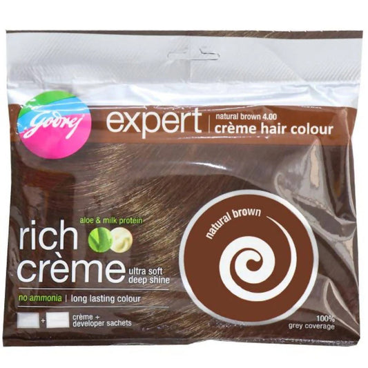 Godrej Rich Creme Hair Color Natural Brown 4