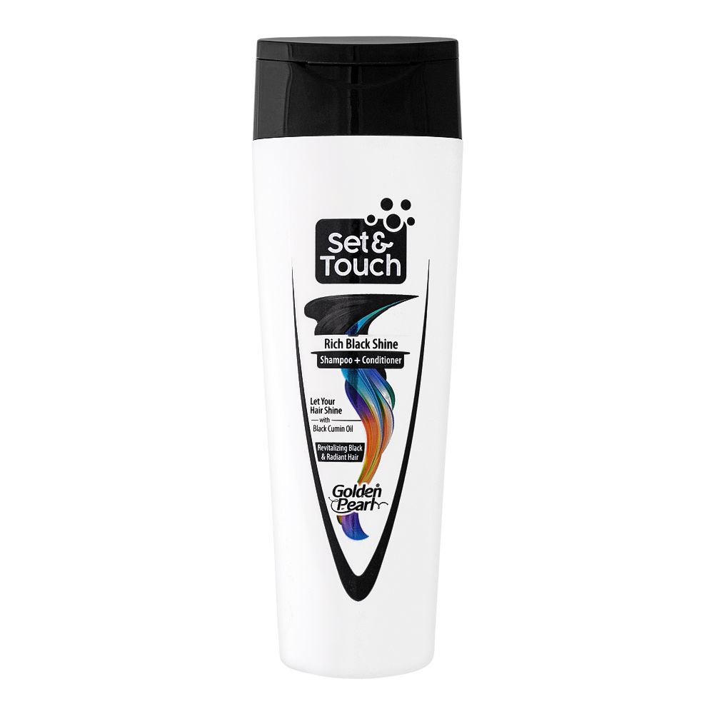 Golden Pearl Set & Touch Rich Black Shine Shampoo + Conditioner 185 ml