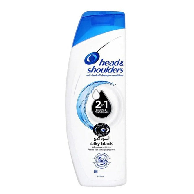 Head & Shoulders Silky Black 2-In-1 Anti-Dandruff Shampoo+Conditioner 360 ml