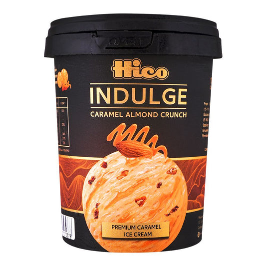 Hico Indulge Caramel Almond Ice Cream 500 ml