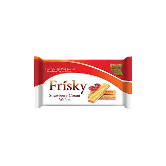 Innovative Frisky Strawberry Cream Wafers 85 gm