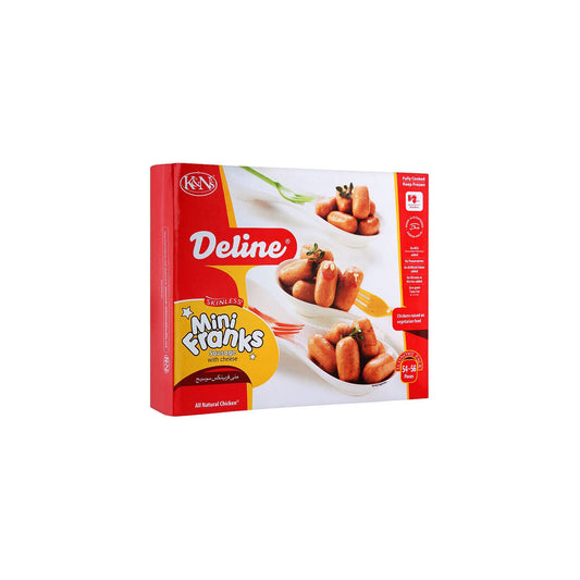 K&N's Deline Mini Franks Sausage With Cheese 54-56 Pieces 700g