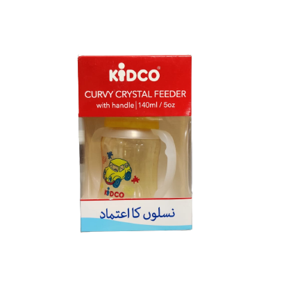 Kidco Curvy Transparent Colored Feeder with Handle 140 ml / 5 oz