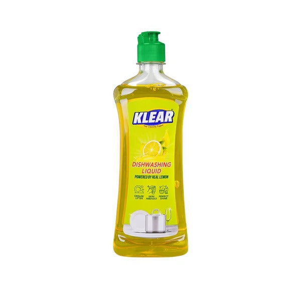 Klear Diswashing Liquid Powered By Real Lemon 500 ml