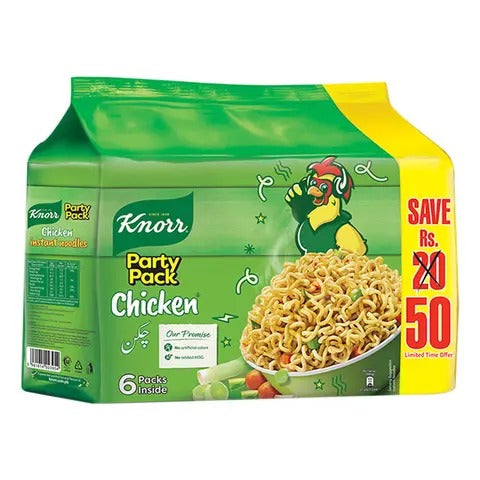 Knorr Chicken Noodles 6 Party Pack Inside